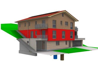 Hausbaubesichtigung in Mittelurbach 3D Visualisierung
