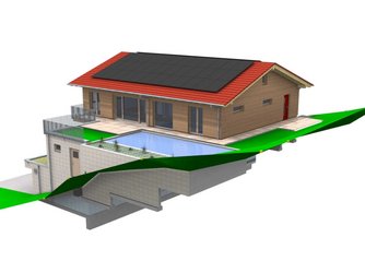 Hausbaubesichtigung in Mittelurbach 3D Visualisierung